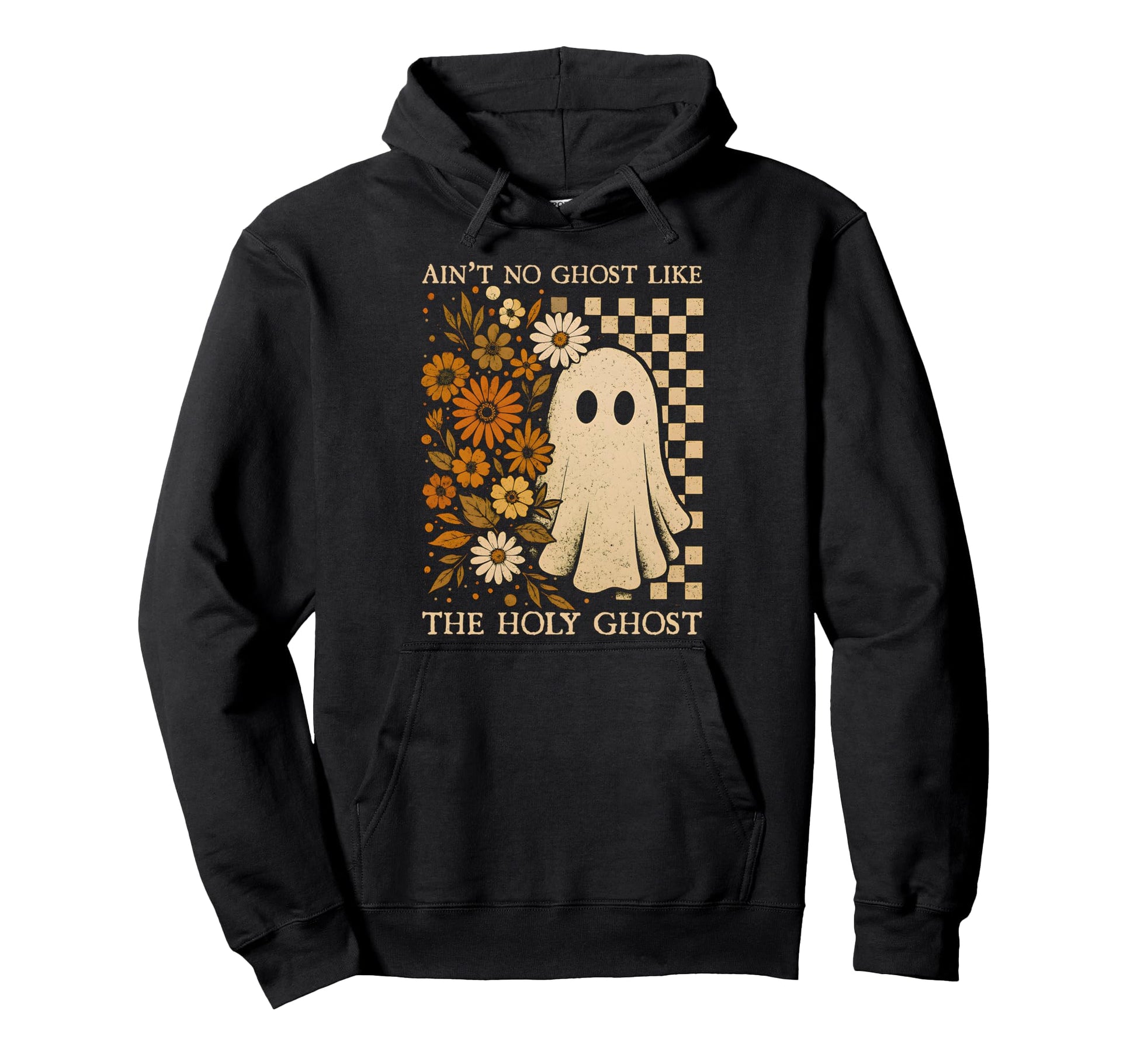 Boho Aint No Ghost Like Holy Ghost Hoodie - Minimalist Print for Adults - T-Shirt, Sweatshirt, Hoodie