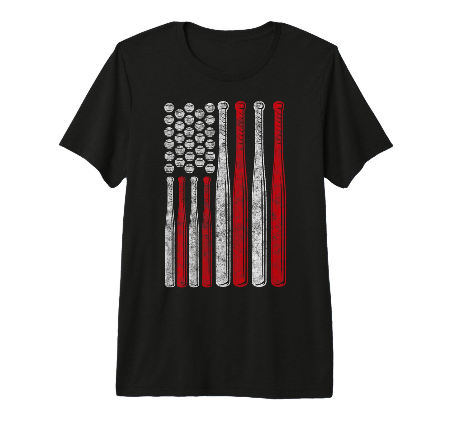 Baseball Us Flag Baseball Lover Dad T-Shirt - Trendy Graphic Men Women - T-Shirt, Sweatshirt, Hoodie