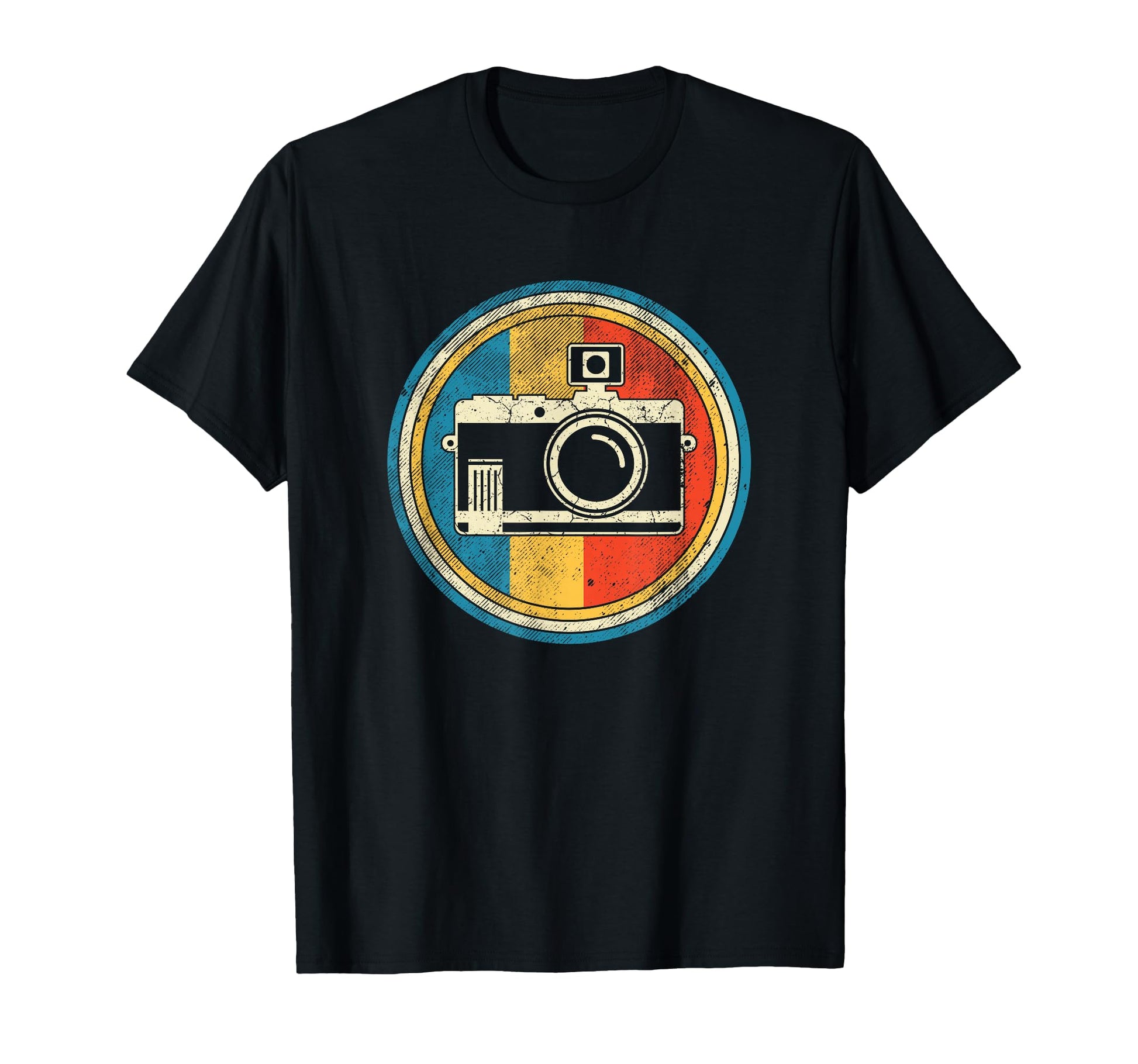 Handheld Photo Camera Distressed T-Shirt - Casual Everyday Wear Unisex - T-Shirt, Sweatshirt, Hoodie