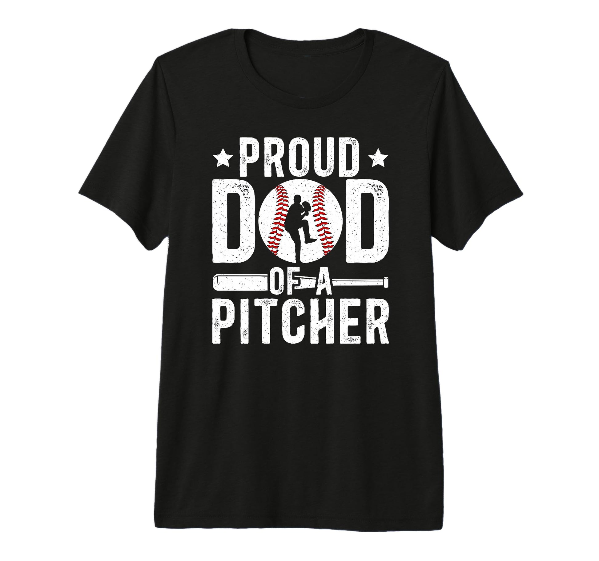Mens Proud Dad Baseball Pitcher Dad T-Shirt - Novelty Apparel Men Women - T-Shirt, Sweatshirt, Hoodie