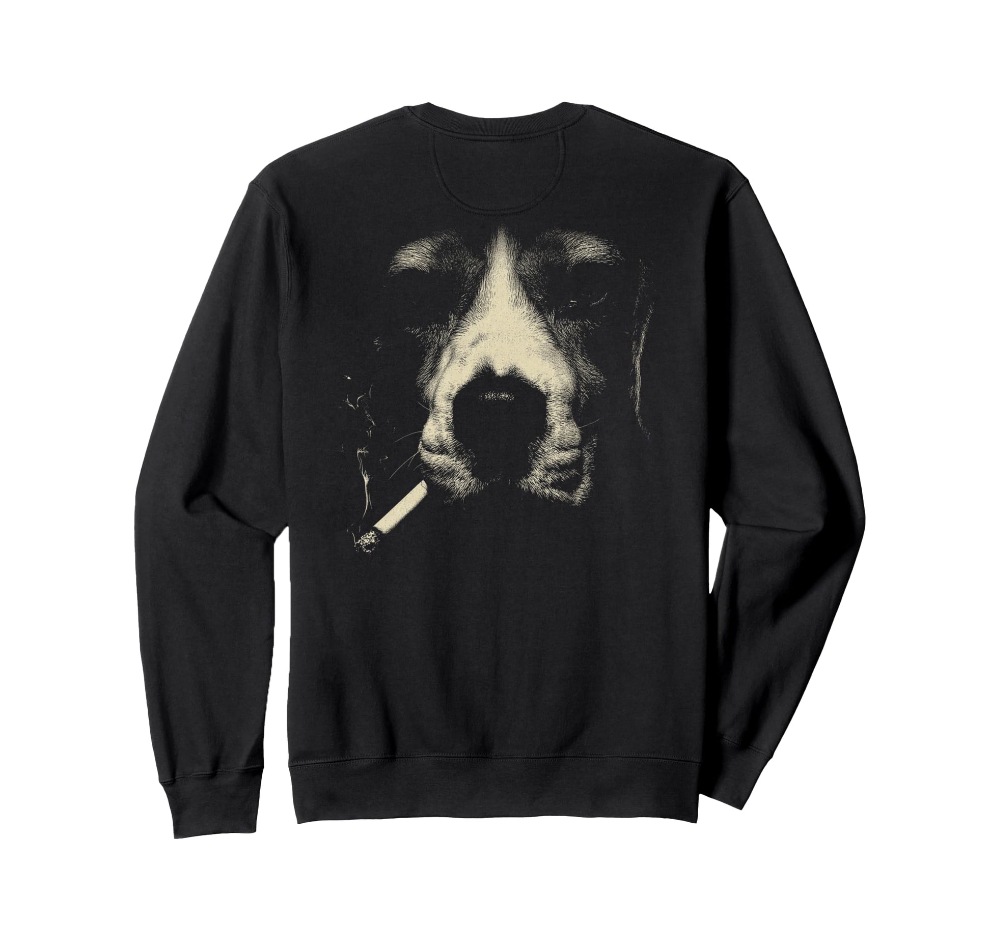 Beagle Smoking Cigarette Grunge Sweatshirt - Novelty Apparel Men Women - T-Shirt, Sweatshirt, Hoodie