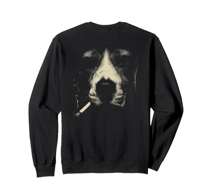 Beagle Smoking Cigarette Grunge Sweatshirt - Novelty Apparel Men Women - T-Shirt, Sweatshirt, Hoodie