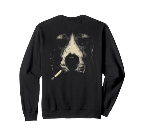 Beagle Smoking Cigarette Grunge Sweatshirt - Novelty Apparel Men Women - T-Shirt, Sweatshirt, Hoodie