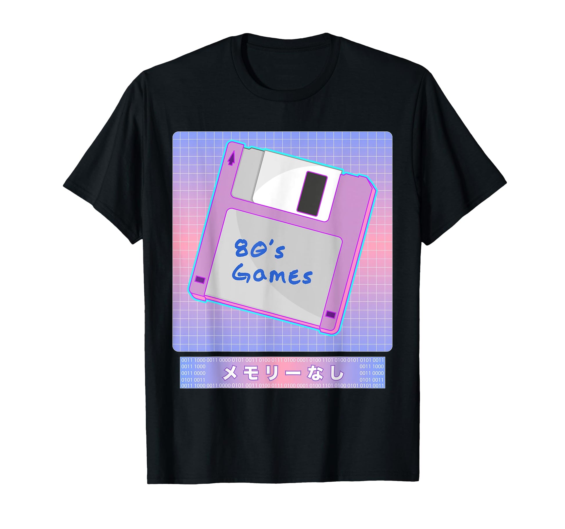 Floppy Disk 80S Computer Disk Vaporwave T-Shirt - Unique Graphic Men Women - T-Shirt, Sweatshirt, Hoodie