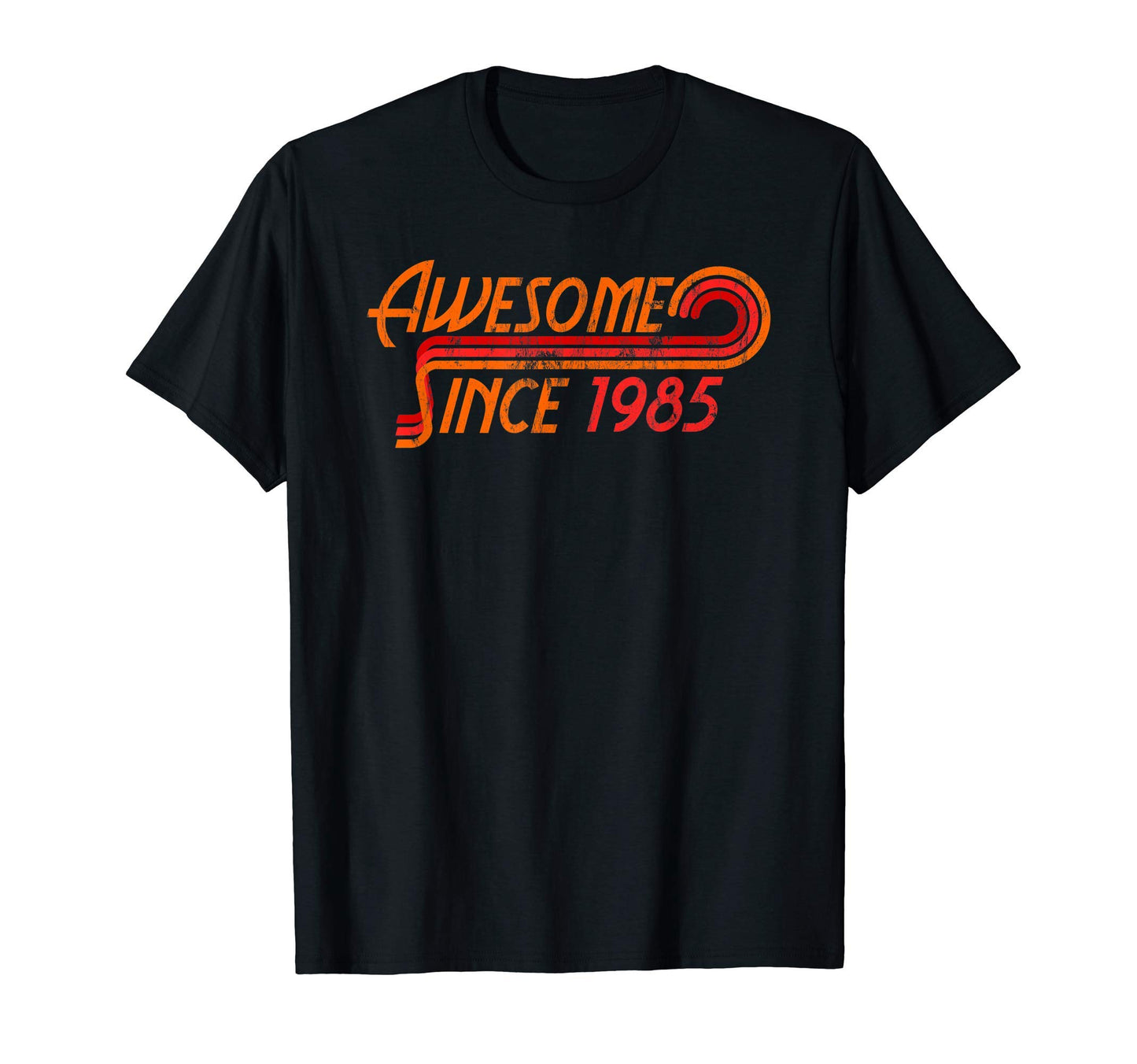 Awesome Since 1985 Stripes T-Shirt - Casual Everyday Wear Unisex - T-Shirt, Sweatshirt, Hoodie