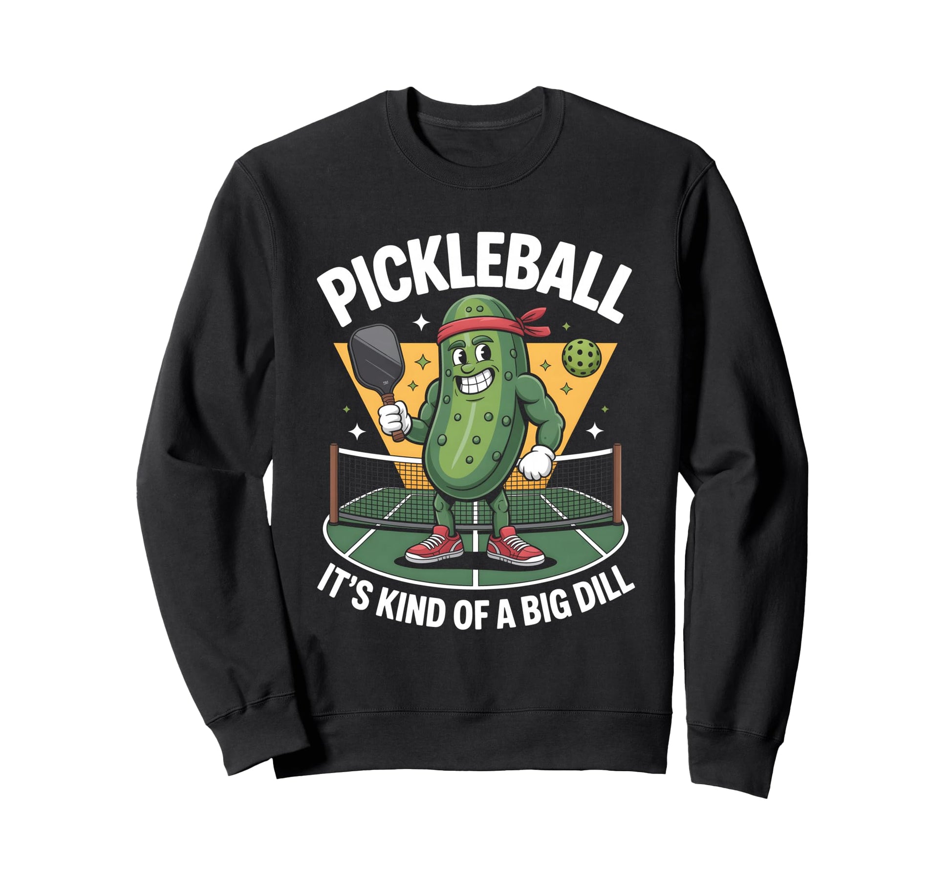 Funny Pickleball Dill Pickle Dink Sweatshirt - Unique Graphic for Adults - T-Shirt, Sweatshirt, Hoodie