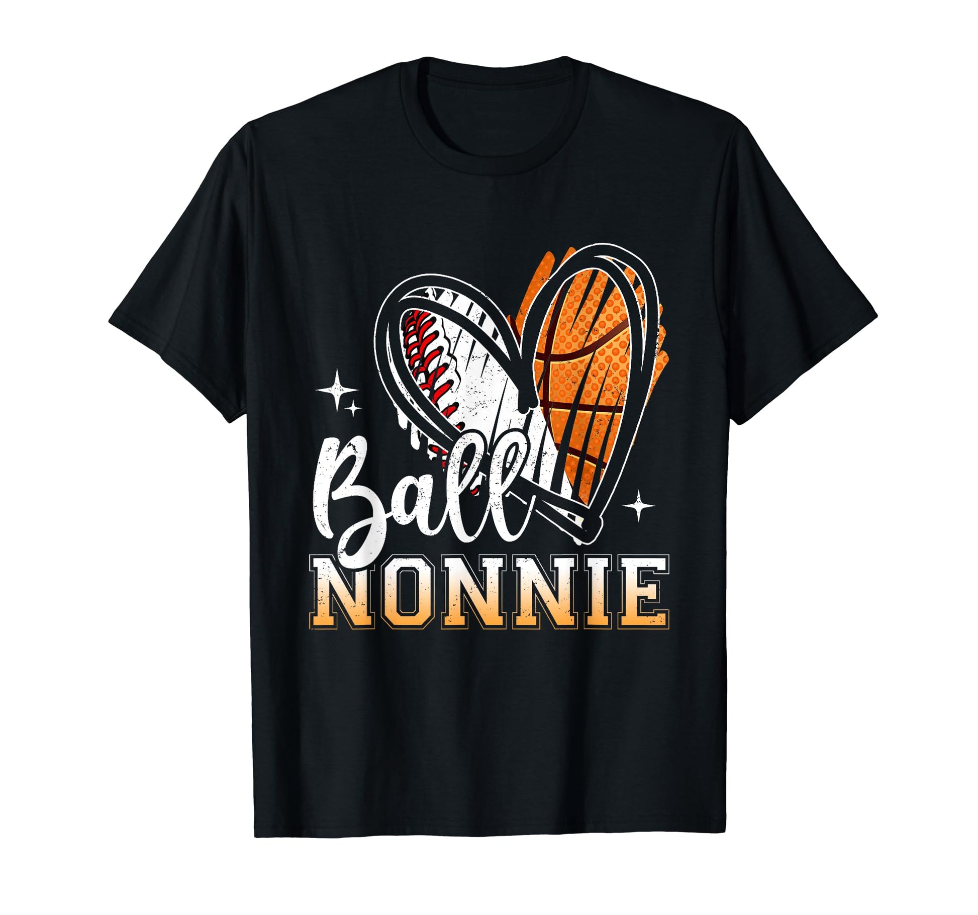 Ball Nonnie Baseball Basketball Grandma T-Shirt - Minimalist Print Unisex - T-Shirt, Sweatshirt, Hoodie