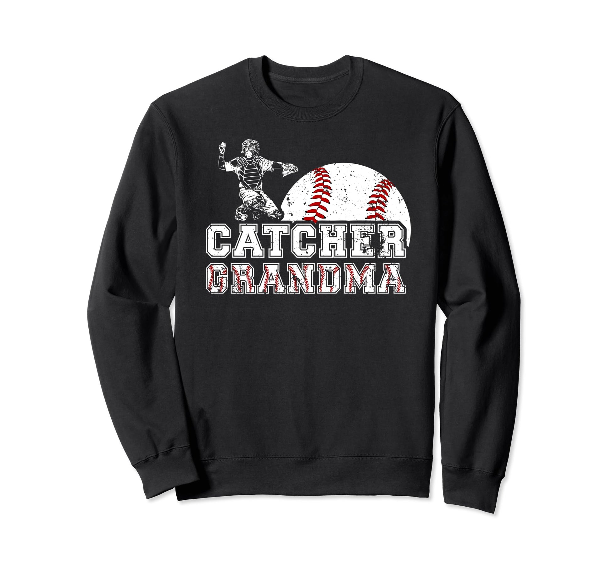 Baseball Catcher Grandma Baseball Sweatshirt - Custom Art Print Men Women - T-Shirt, Sweatshirt, Hoodie
