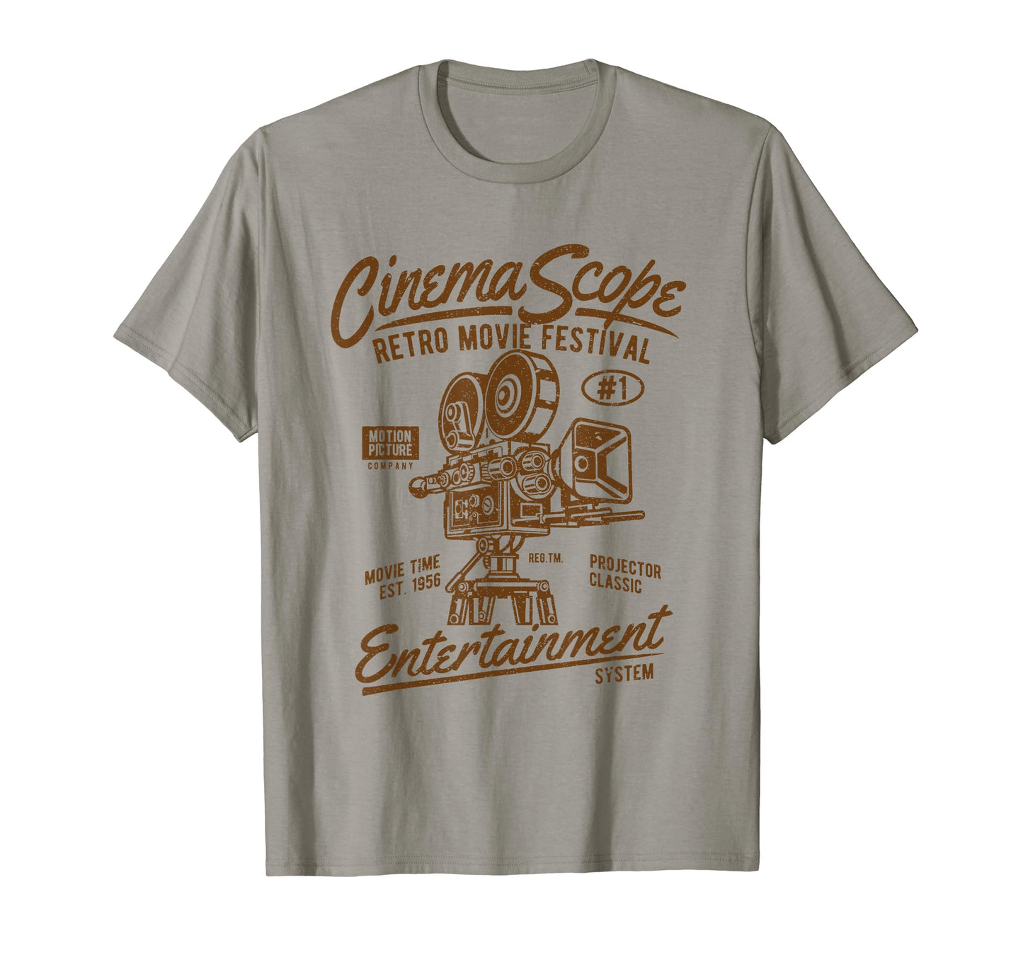Cinema Scope Entertainment Movie Camera T-Shirt - Trendy Graphic Men Women - T-Shirt, Sweatshirt, Hoodie
