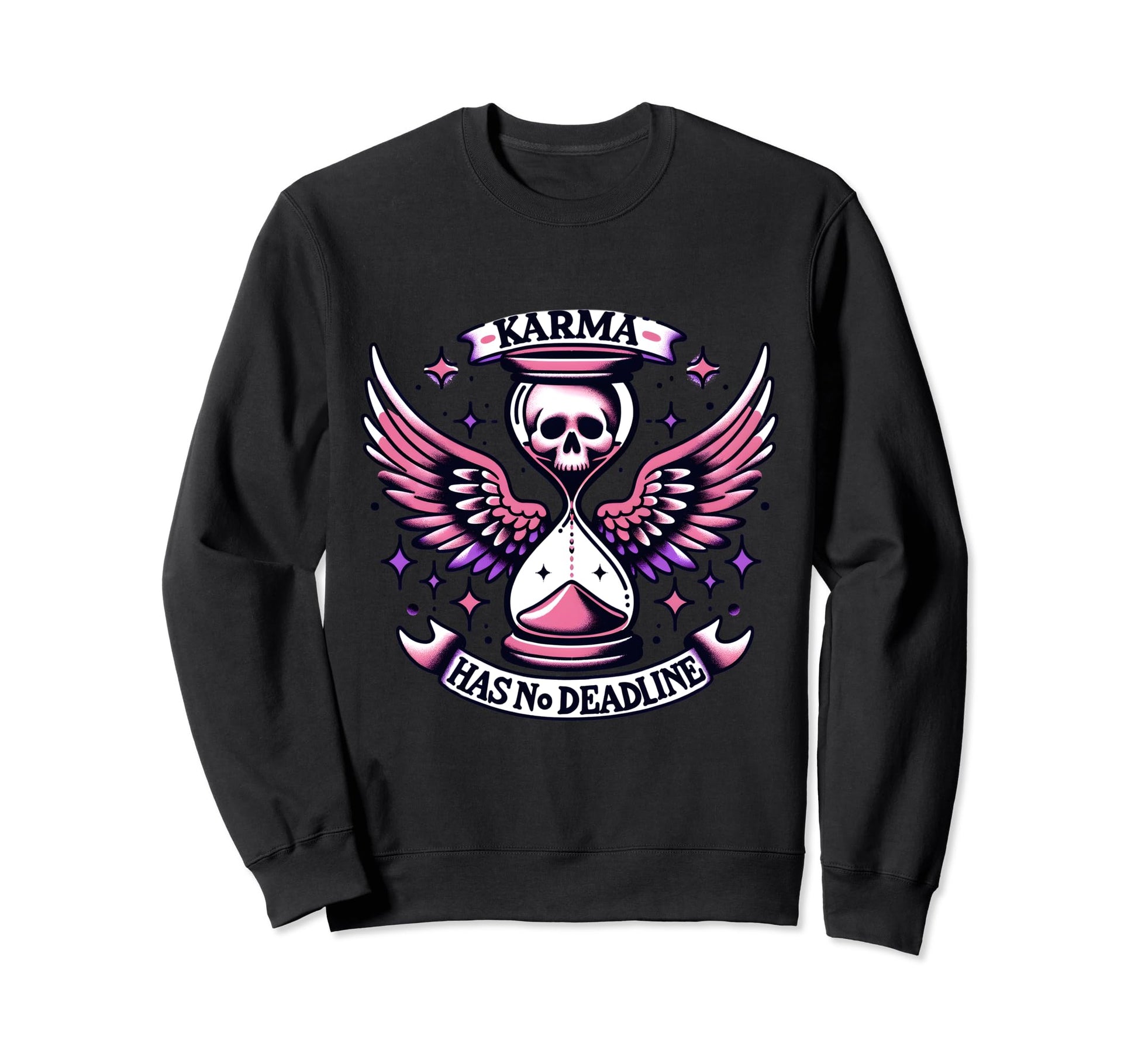 Karma Skull Boho Bohemian Sweatshirt - Unique Graphic Men Women - T-Shirt, Sweatshirt, Hoodie