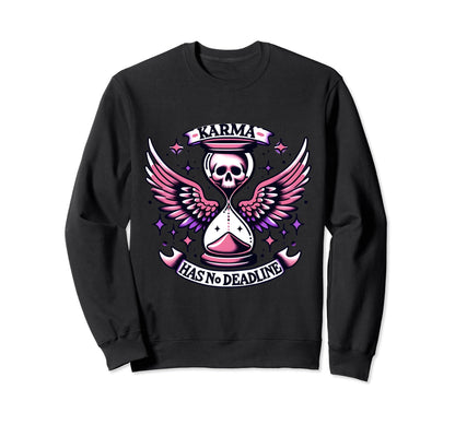 Karma Skull Boho Bohemian Sweatshirt - Unique Graphic Men Women - T-Shirt, Sweatshirt, Hoodie