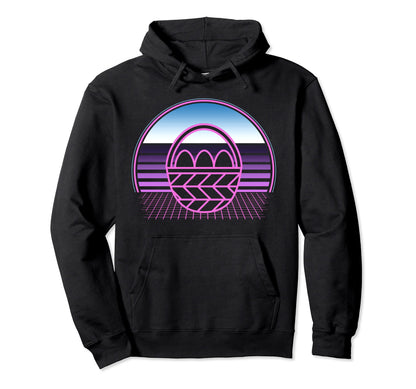 Easter 80S Vaporwave Aesthetic Hoodie - Minimalist Print for Adults - T-Shirt, Sweatshirt, Hoodie