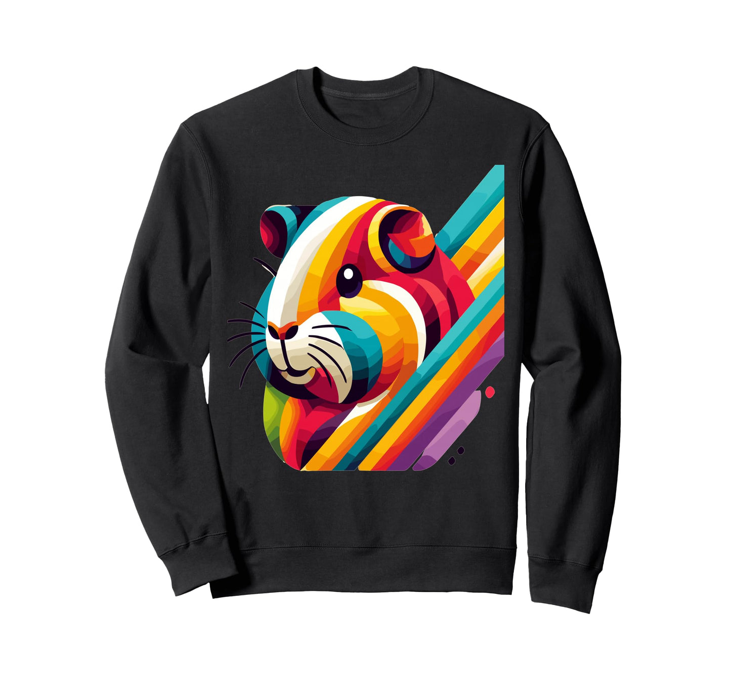 Guinea Pig Lovers Pop Art Sweatshirt - Aesthetic Graphic for Adults - T-Shirt, Sweatshirt, Hoodie