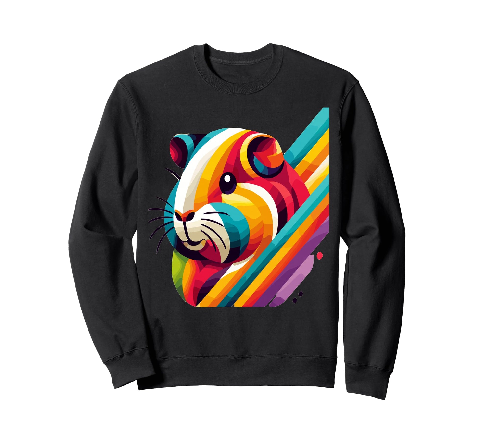 Guinea Pig Lovers Pop Art Sweatshirt - Aesthetic Graphic for Adults - T-Shirt, Sweatshirt, Hoodie
