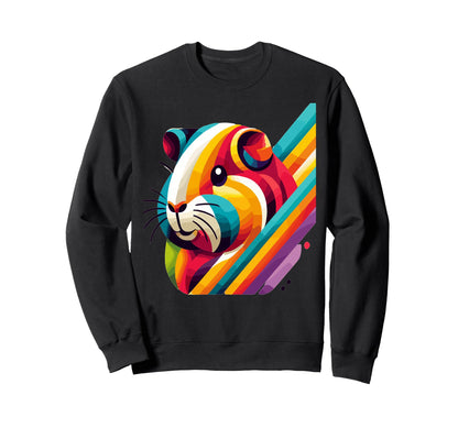 Guinea Pig Lovers Pop Art Sweatshirt - Aesthetic Graphic for Adults - T-Shirt, Sweatshirt, Hoodie