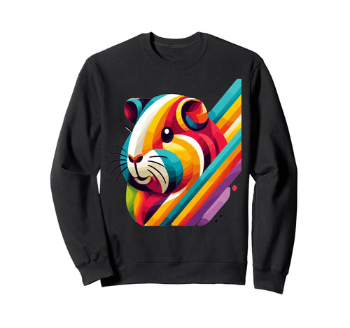 Guinea Pig Lovers Pop Art Sweatshirt - Aesthetic Graphic for Adults - T-Shirt, Sweatshirt, Hoodie