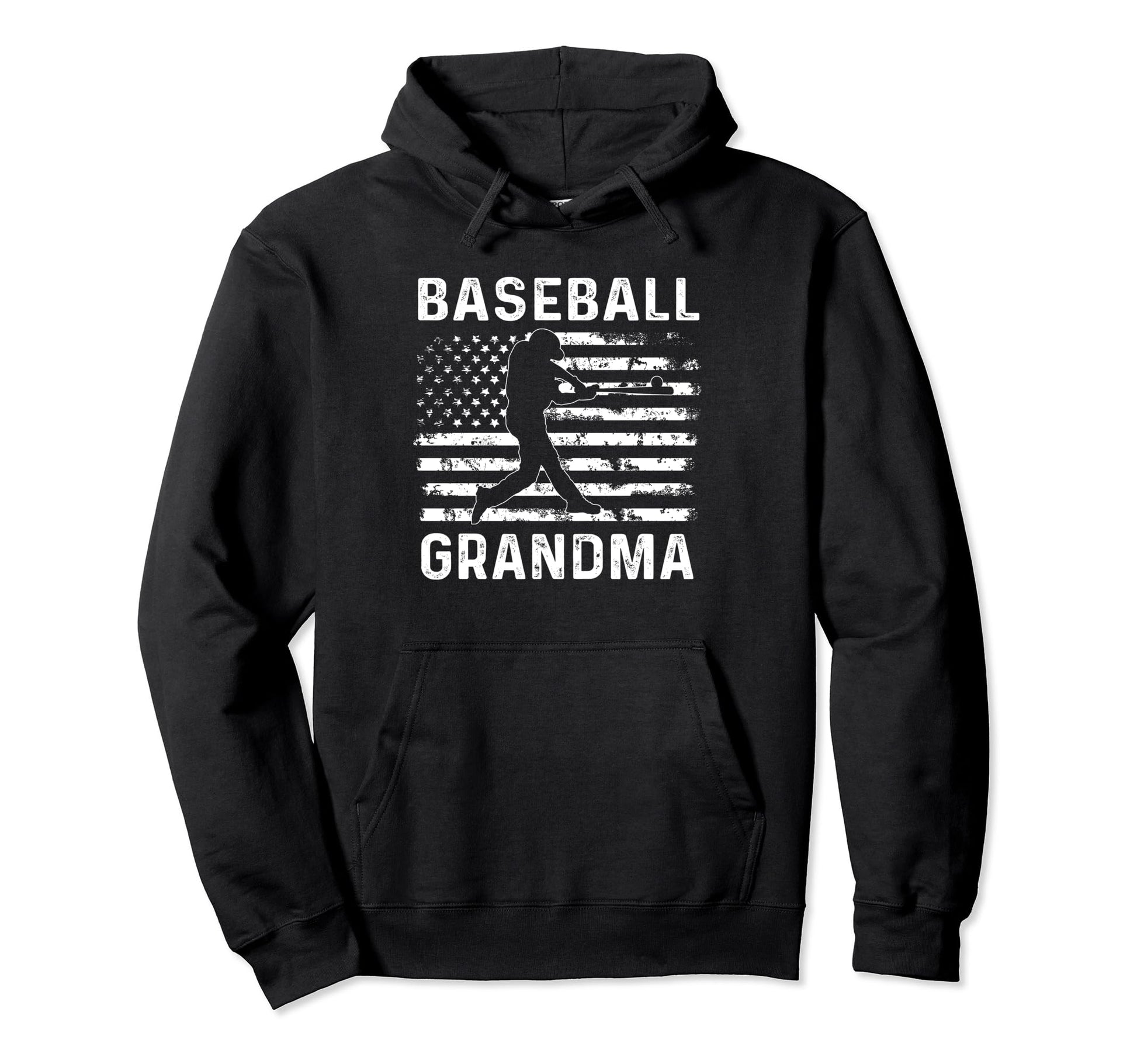 Baseball Grandma Usa Flag 4Th July Hoodie - Minimalist Print Men Women - T-Shirt, Sweatshirt, Hoodie