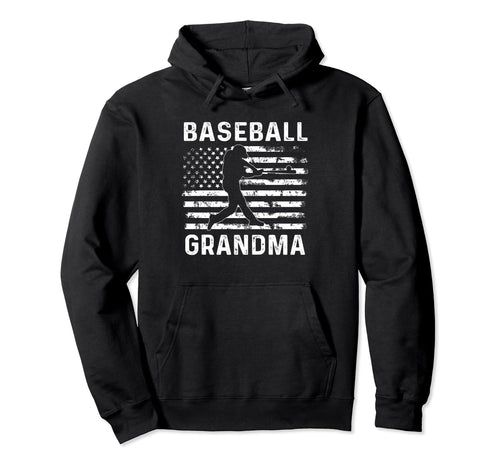 Baseball Grandma Usa Flag 4Th July Hoodie - Minimalist Print Men Women - T-Shirt, Sweatshirt, Hoodie