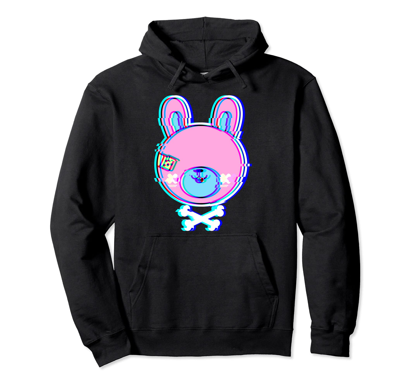 Kawaii Goth Bunny Creepy Pastel Goth Hoodie - Casual Everyday Wear Unisex - T-Shirt, Sweatshirt, Hoodie