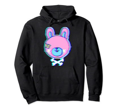 Kawaii Goth Bunny Creepy Pastel Goth Hoodie - Casual Everyday Wear Unisex - T-Shirt, Sweatshirt, Hoodie