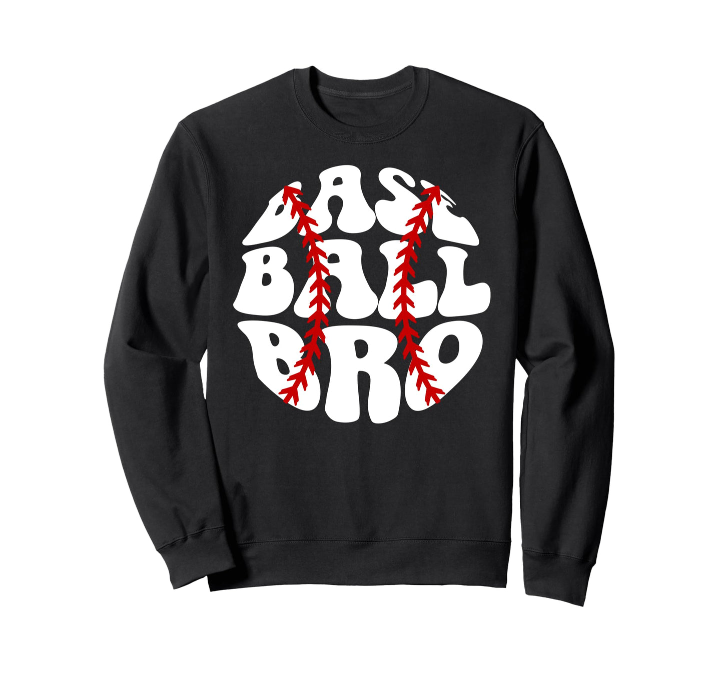 Baseball Bro Groovy Baseball Brother Sweatshirt - Trendy Graphic Men Women - T-Shirt, Sweatshirt, Hoodie
