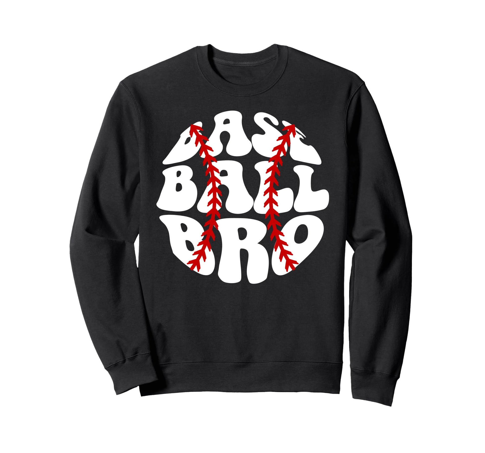 Baseball Bro Groovy Baseball Brother Sweatshirt - Trendy Graphic Men Women - T-Shirt, Sweatshirt, Hoodie