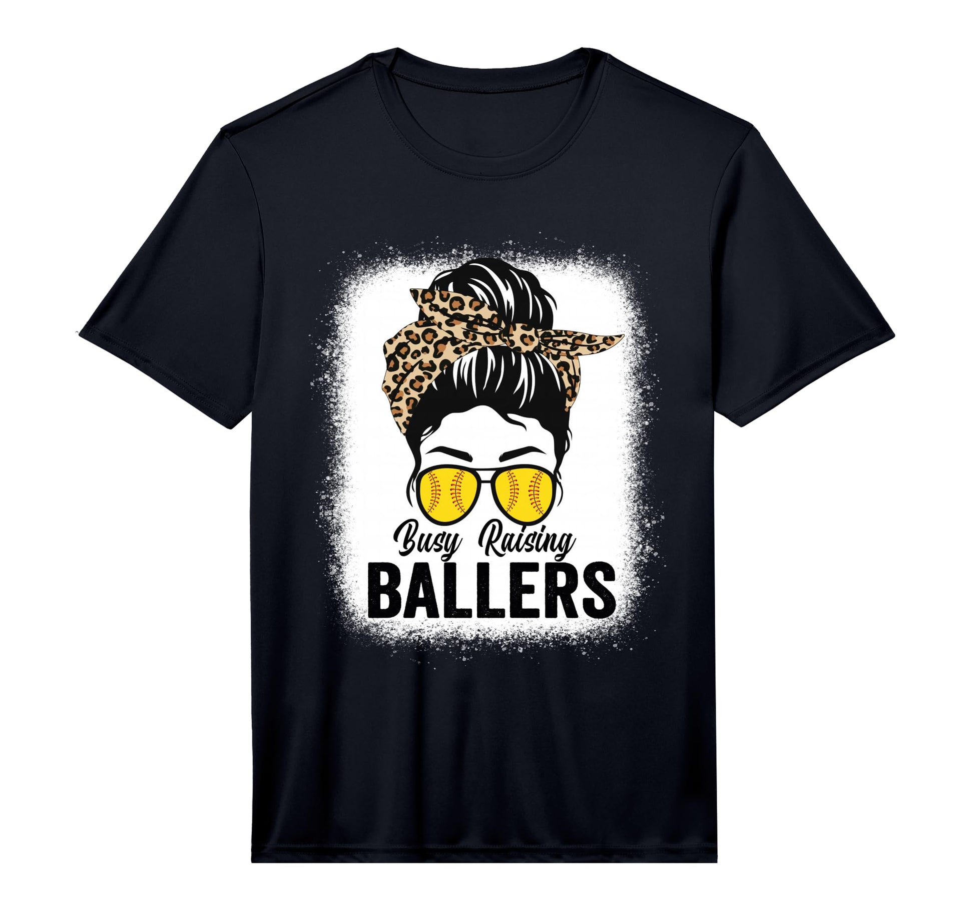 Mens Busy Raising Ballers Softball T-Shirt - Fun Novelty Design for Adults - T-Shirt, Sweatshirt, Hoodie