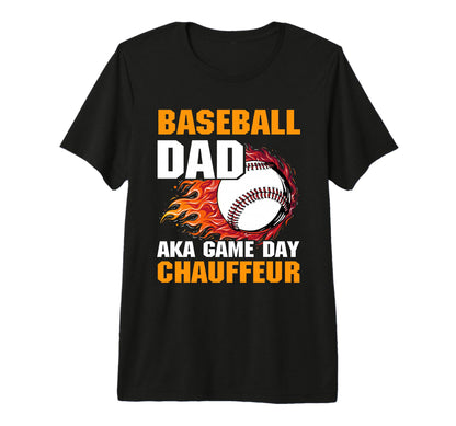 Fathers Day Baseball Dad Parent Tri T-Shirt - Unique Graphic for Adults - T-Shirt, Sweatshirt, Hoodie