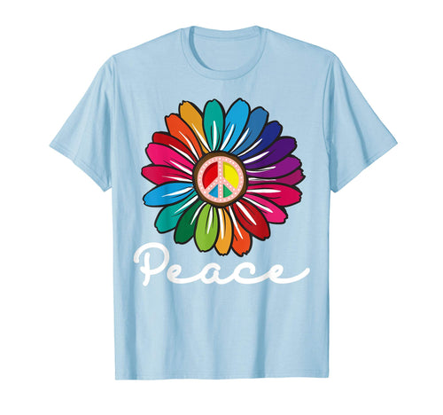 Sunflower Flower Peace Sign T-Shirt - Casual Everyday Wear for Adults - T-Shirt, Sweatshirt, Hoodie