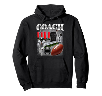 Football Coach Bootleg 90S Trainer Hoodie - Trendy Graphic for Adults - T-Shirt, Sweatshirt, Hoodie