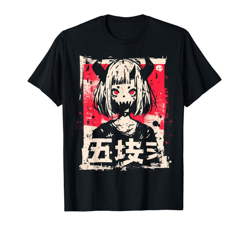 Goth Grunge Demon Anime Waifu Horror T-Shirt - Trendy Graphic for Adults - T-Shirt, Sweatshirt, Hoodie