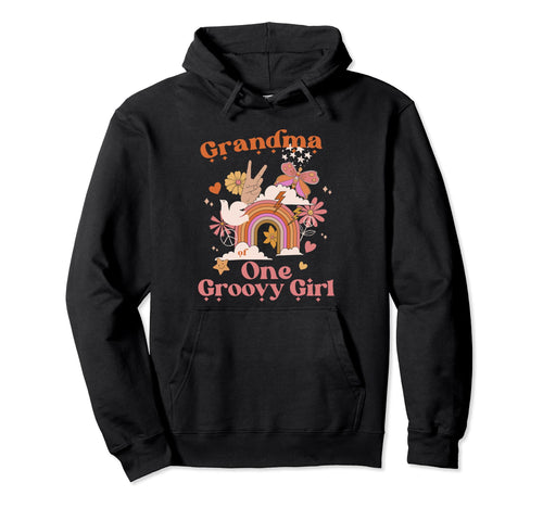 Grandma One Groovy Boho Hippie Hoodie - Streetwear Style for Adults - T-Shirt, Sweatshirt, Hoodie
