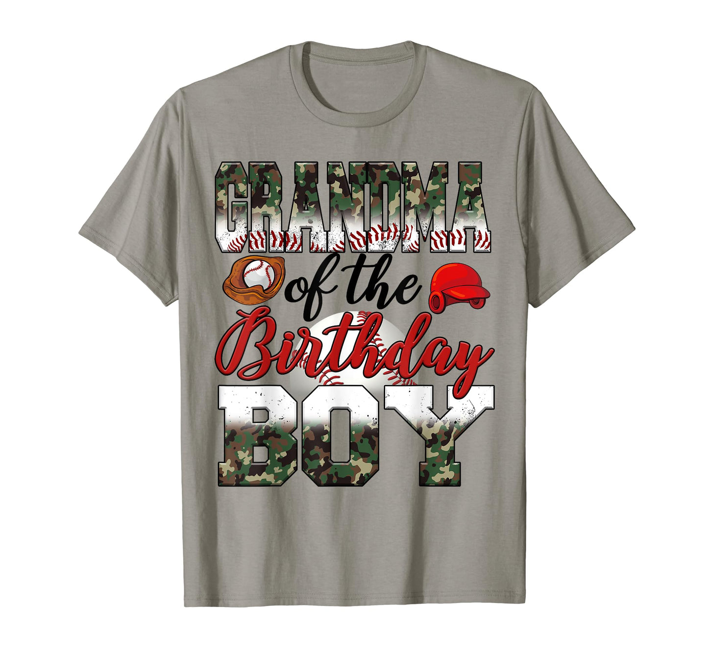 Grandma Birthday Baseball Birthday T-Shirt - Fun Novelty Design Men Women - T-Shirt, Sweatshirt, Hoodie