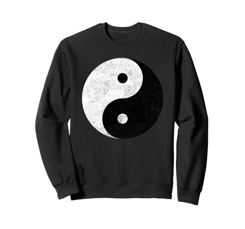 Yin Yang Symbol Tao Taijitu Yoga Sweatshirt - Minimalist Print Unisex - T-Shirt, Sweatshirt, Hoodie