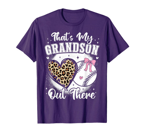 Baseball Grandma Thats My Grandson T-Shirt - Streetwear Style for Adults - T-Shirt, Sweatshirt, Hoodie