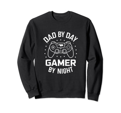 Dad Day Gamer Night Fathers Day Sweatshirt - Graphic Print for Adults - T-Shirt, Sweatshirt, Hoodie