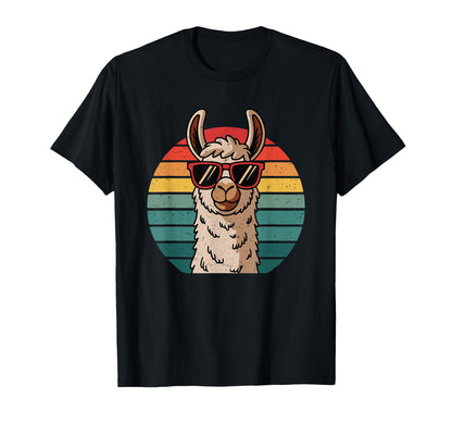 Alpaka Lama Sunglasses Vibes T-Shirt - Novelty Apparel Unisex - T-Shirt, Sweatshirt, Hoodie