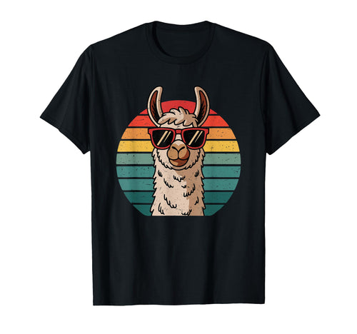 Alpaka Lama Sunglasses Vibes T-Shirt - Novelty Apparel Unisex - T-Shirt, Sweatshirt, Hoodie