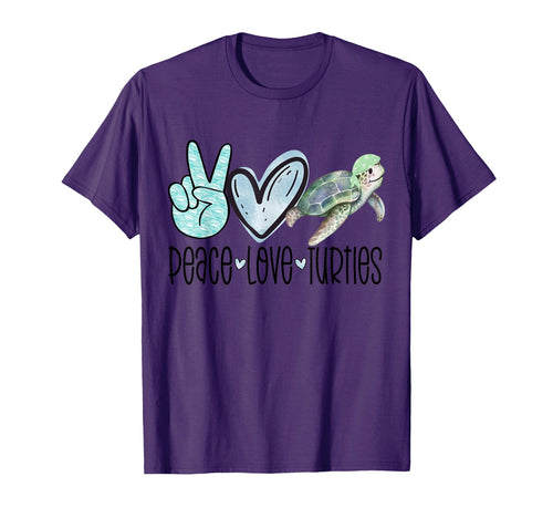 Peace Love Turtles Turtle Gift Sea T-Shirt - Streetwear Style for Adults - T-Shirt, Sweatshirt, Hoodie