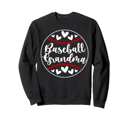 Baseball Grandma Baseball Player Sweatshirt - Streetwear Style Unisex - T-Shirt, Sweatshirt, Hoodie