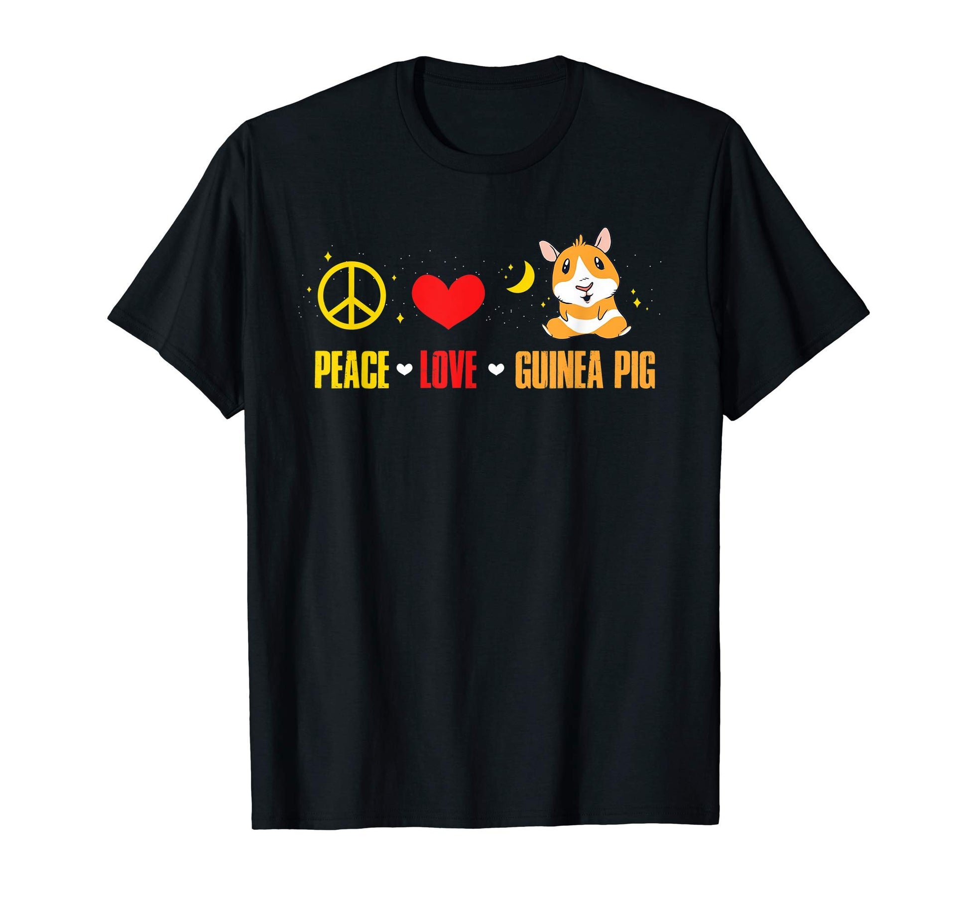 Peace Love Guinea Pig Sweatshirt - Graphic Print Unisex - T-Shirt, Sweatshirt, Hoodie