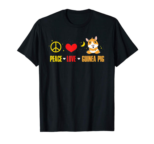 Peace Love Guinea Pig Sweatshirt - Graphic Print Unisex - T-Shirt, Sweatshirt, Hoodie