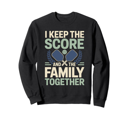 Pickleball Dad Papa Paddle Sport Sweatshirt - Casual Everyday Wear Unisex - T-Shirt, Sweatshirt, Hoodie