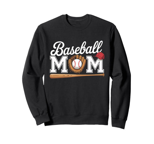 Baseball Mom Sweatshirt - Custom Art Print Men Women - T-Shirt, Sweatshirt, Hoodie