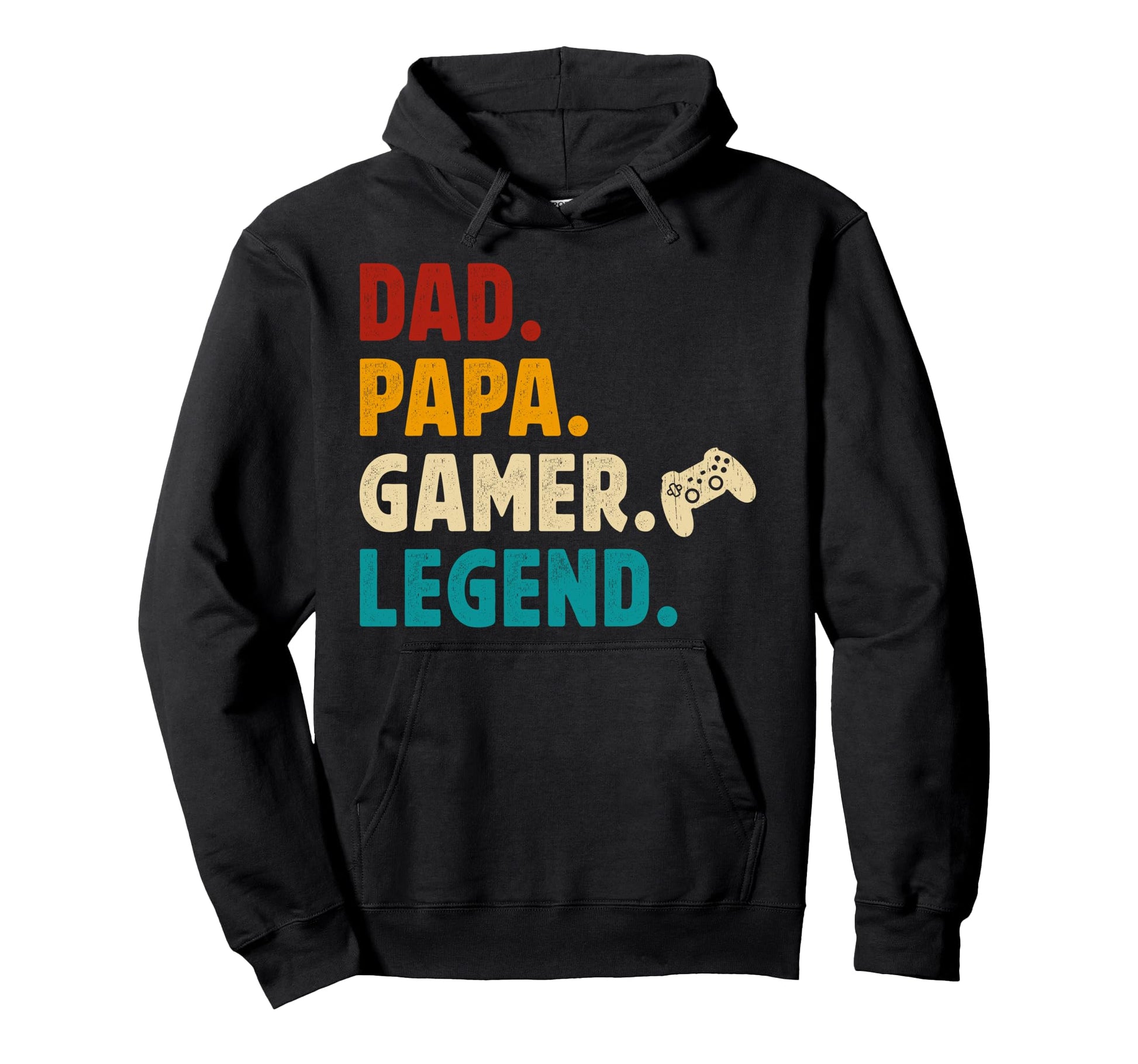 Dad Papa Gamer Papa Gaming Papa Video Game Hoodie - Graphic Print Unisex - T-Shirt, Sweatshirt, Hoodie