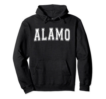Alamo Tx Texas Usa Sports Varsity Hoodie - Graphic Print Unisex - T-Shirt, Sweatshirt, Hoodie