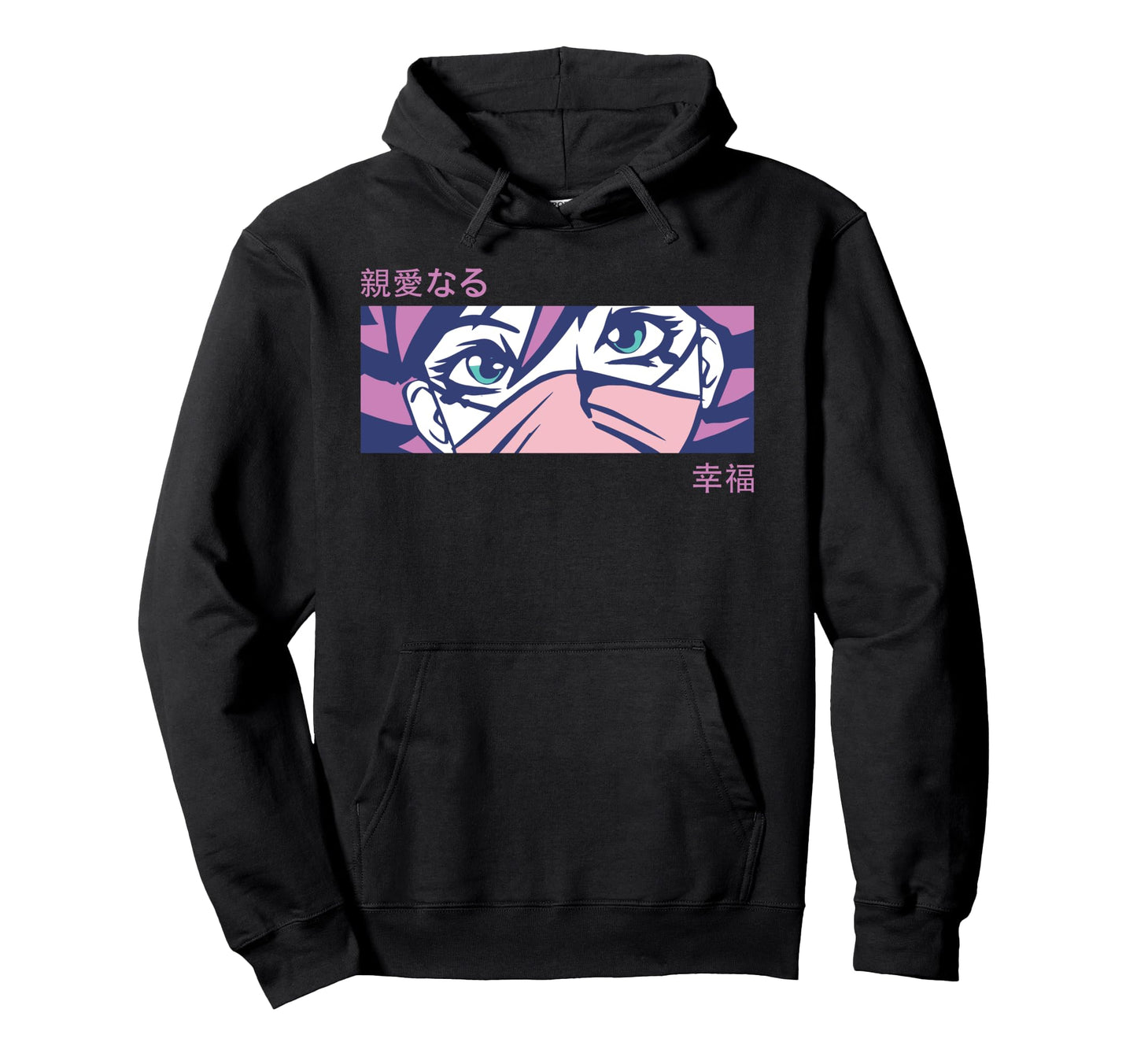 Anime Eyes Japan Culture Art Hoodie - Casual Everyday Wear for Adults - T-Shirt, Sweatshirt, Hoodie