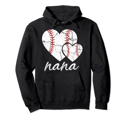 Baseball Nana Mothers Day Baseball Gift Hoodie - Unique Graphic Men Women - T-Shirt, Sweatshirt, Hoodie