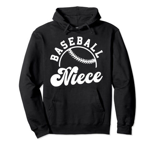 Baseball Niece Matching Baseball Hoodie - Fun Novelty Design for Adults - T-Shirt, Sweatshirt, Hoodie