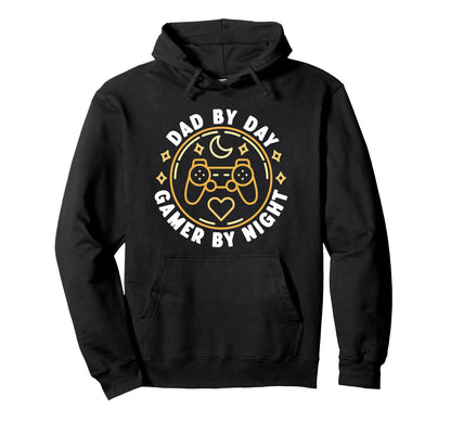 Dad Day Gamer Night Console Player Fathers Hoodie - Trendy Graphic Unisex - T-Shirt, Sweatshirt, Hoodie